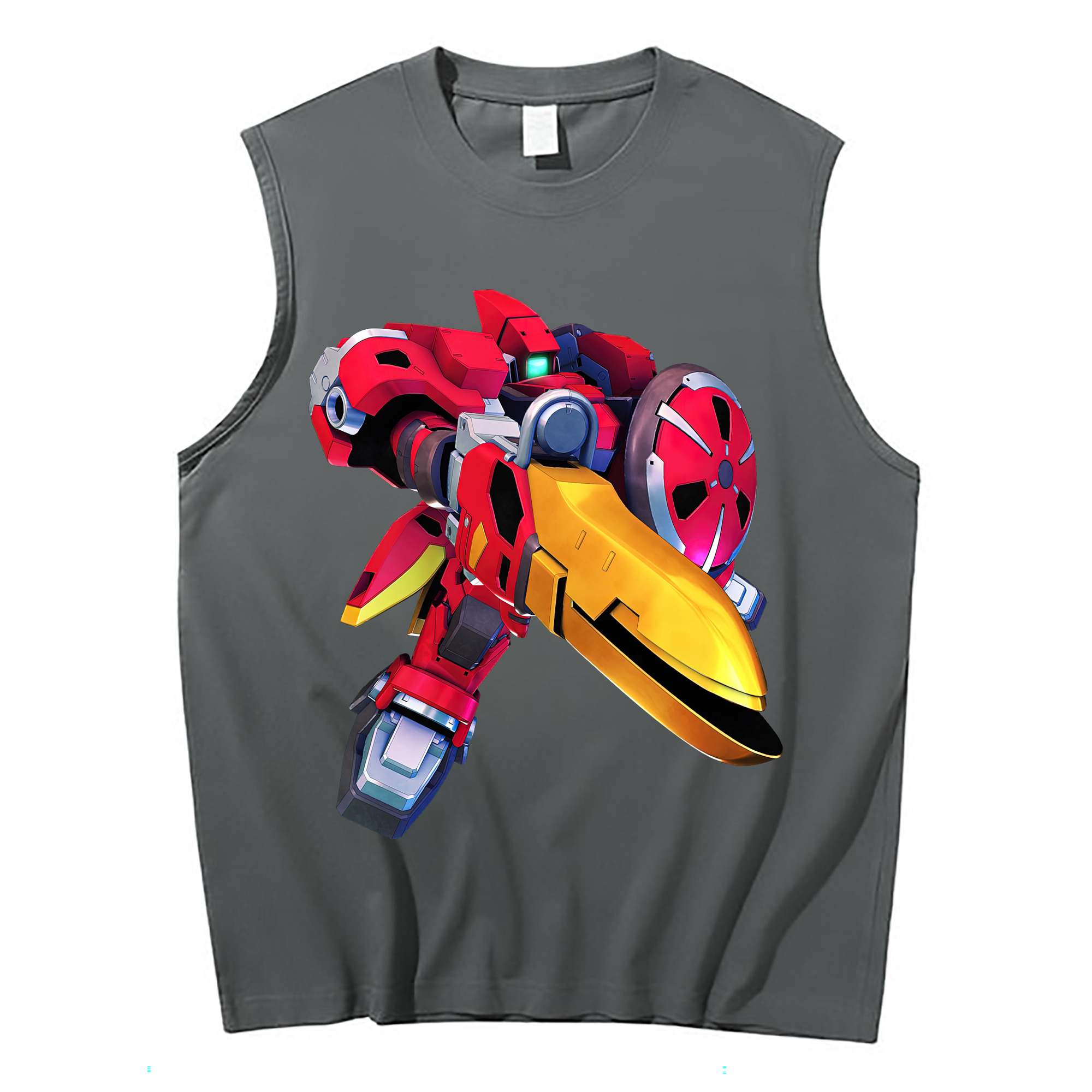 （画像用） 機動戦士ガンダム Mobile Suit Gundam コットン100％タンクトップ（フロントプリント）
